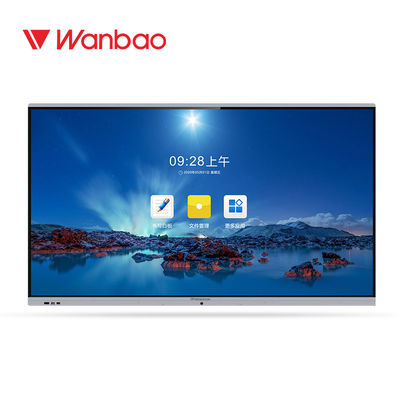 Установленный стеной умный взаимодействующий дисплей Whiteboard 4K цифровой для офиса