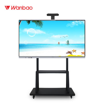 Установленный стеной умный взаимодействующий дисплей Whiteboard 4K цифровой для офиса