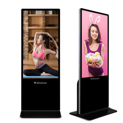 Стойка пола 50 дюймов рекламируя Signage экрана касания Signage цифров дисплея крытый рекламируя