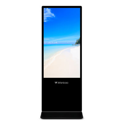Экранные дисплеи касания андроида стойки пола 55 дюймов рекламируя Signage Lcd цифров игроков ультра тонкий